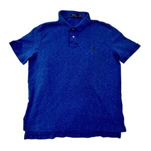 Polo Ralph Lauren Polo Shirt Men’s Large Blue 100% Cotton Americana Preppy